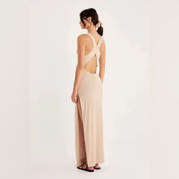 Revolve Rumer Rosa Maxi‎ Dress Nude XL - Picture 3 of 14